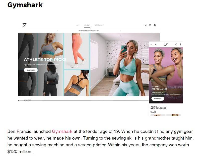 GymShark Shopify Success Story