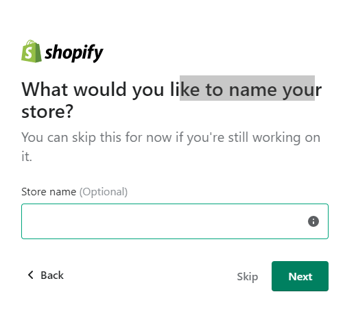Name your shopify store picture